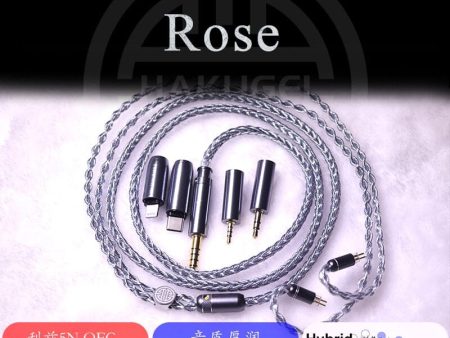 HAKUGEI Rose 4 to 1 Upgrade Earphone Cable 2.5 3.5 4.4 - 0.78 2Pin   MMCX For Discount