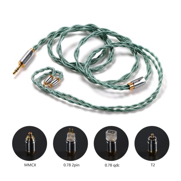 DD ddHiFi BC125A OCC Silver-Plated Litz Structure Earphone Cable 3.5mm Plug - MMCX  2Pin 0.78  QDC  T2 Online Hot Sale