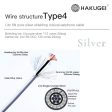 HAKUGEI Skyrim Litz 6N Pure Silver Shielding Cooxical Earphone Cable 2.5 3.5 4.4 - 0.78 2Pin   MMCX For Cheap