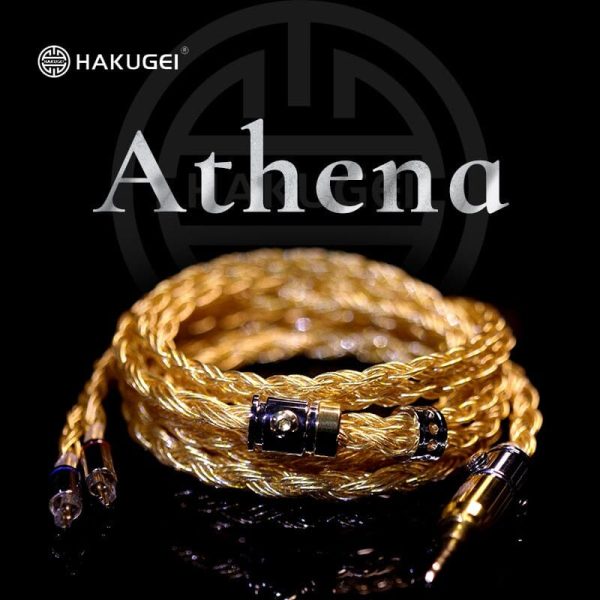 HAKUGEI Athena Gold Silver Copper Alloy Mixed Earphone Cable 2.5 3.5 4.4 - 0.78 2Pin   MMCX Online Hot Sale