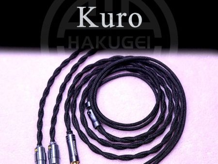 HAKUGEI Kuro Nylon Shielding Litz Hifi Earphone Cable 2.5 3.5 4.4 - 0.78 2Pin   MMCX For Sale