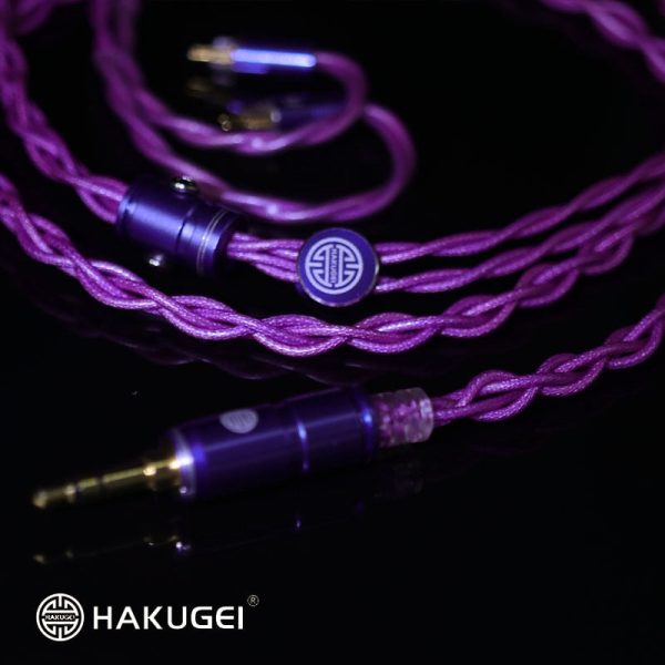 HAKUGEI Wisteria Fairy Silver Plated 6N OCC Earphone Cable 4.4 2.5 0.78 MMCX Hot on Sale