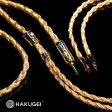 HAKUGEI Athena Gold Silver Copper Alloy Mixed Earphone Cable 2.5 3.5 4.4 - 0.78 2Pin   MMCX Online Hot Sale