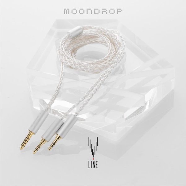 Moondrop Line V 6N Single Crystal Copper Silver-Plated Headphone Cable Online Hot Sale