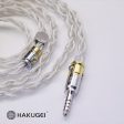 HAKUGEI Skyrim Litz 6N Pure Silver Shielding Cooxical Earphone Cable 2.5 3.5 4.4 - 0.78 2Pin   MMCX For Cheap