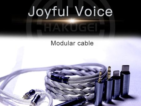 HAKUGEI Joyful Voice Gold Plated Litz Silver Cable 5 to 1 Type-c Lightning 0.78 2Pin Fashion