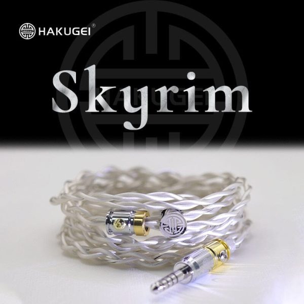 HAKUGEI Skyrim Litz 6N Pure Silver Shielding Cooxical Earphone Cable 2.5 3.5 4.4 - 0.78 2Pin   MMCX For Cheap