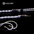 HAKUGEI Mona Lisa Copper Silver Alloy Earphone Cable 2.5 3.5 4.4 - 0.78 2Pin   MMCX Fashion