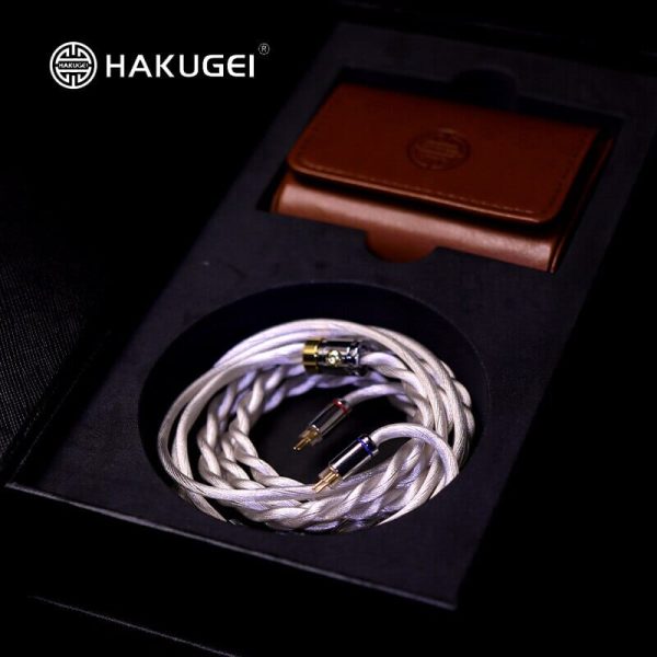 HAKUGEI White Dragon Gold Silver Palladium Alloy Shielding Cable 2.5 3.5 4.4 - 0.78 2Pin   MMCX Hot on Sale