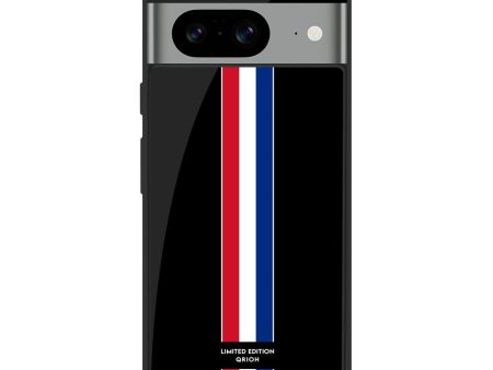 Flag Striped Glass Case for Google Pixel 8 Online now