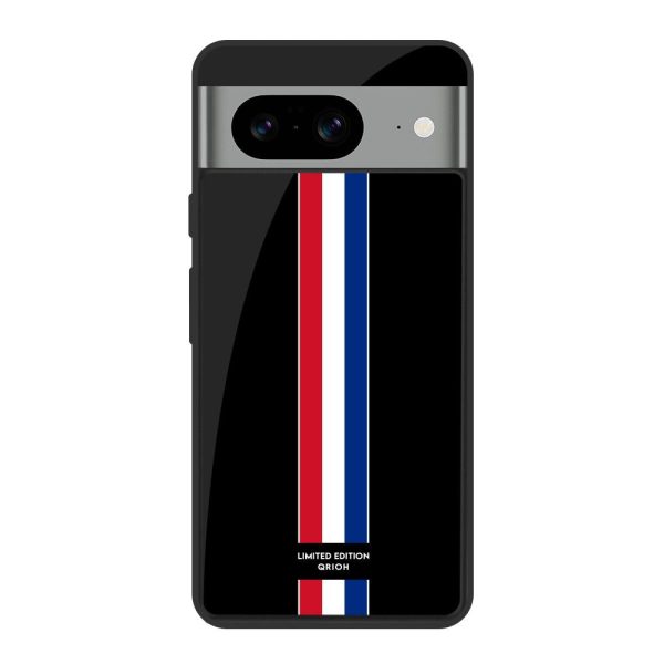 Flag Striped Glass Case for Google Pixel 8 Online now