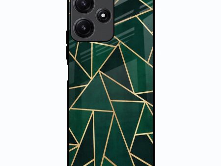 Abstract Green Glass Case For Poco M6 Pro 5G Supply