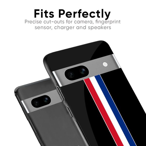 Flag Striped Glass Case for Google Pixel 8 Online now