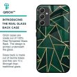 Abstract Green Glass Case For Samsung Galaxy A34 5G Online Sale