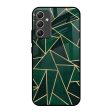 Abstract Green Glass Case For Samsung Galaxy A34 5G Online Sale