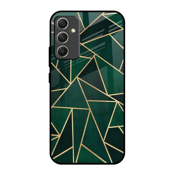 Abstract Green Glass Case For Samsung Galaxy A34 5G Online Sale