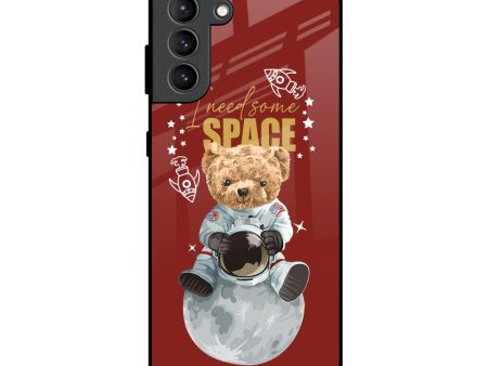 Astronaut Bear Glass Case for Samsung Galaxy S21 Plus Hot on Sale