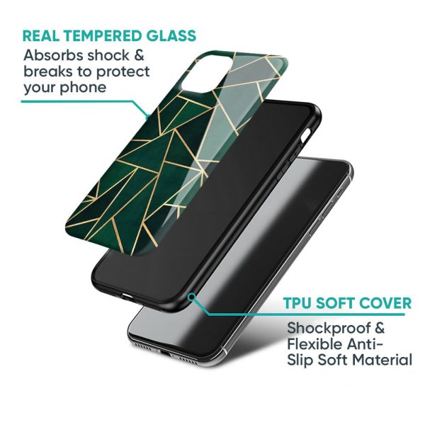 Abstract Green Glass Case For Samsung Galaxy A34 5G Online Sale