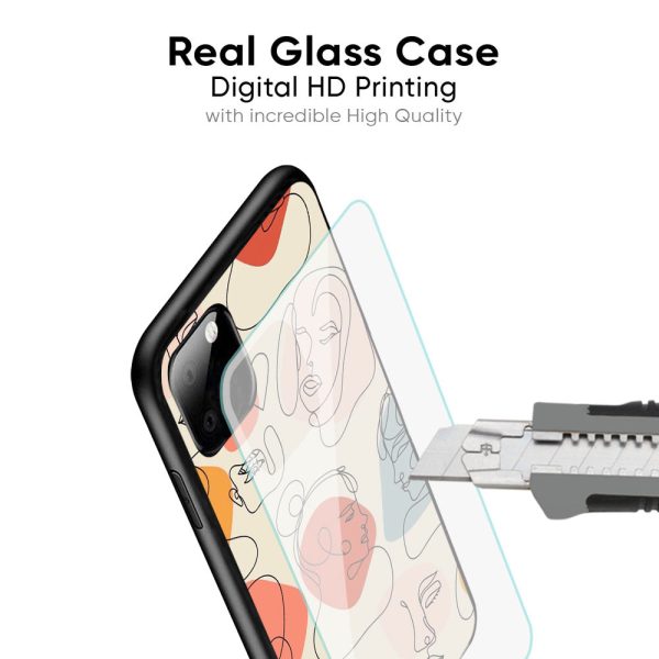 Abstract Faces Glass Case for Poco M6 Pro 5G Discount