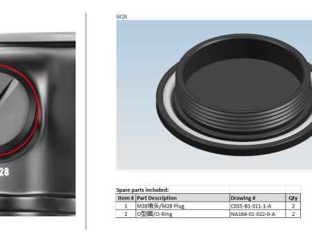 M28 Plug for Housing (with O-ring) (2pcs) Online